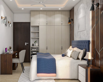 Compact Size Contemporary Style Master Bedroom